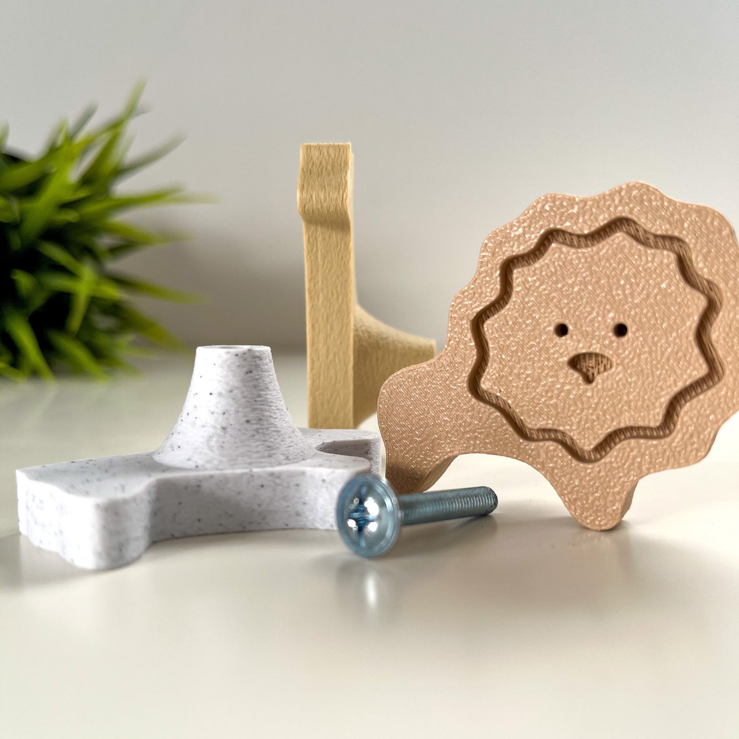 Möbelgriff Safari für Kinderzimmer Kommode und Schrank | Griff Kommode Hemnes | Babyzimmer | Pax Schrank Möbelknopf | Wickeltisch