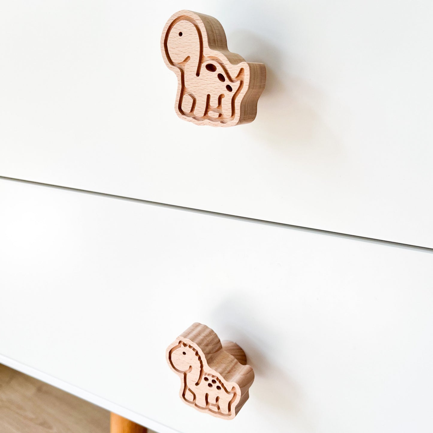 Dinosaurier Holz Knöpfe