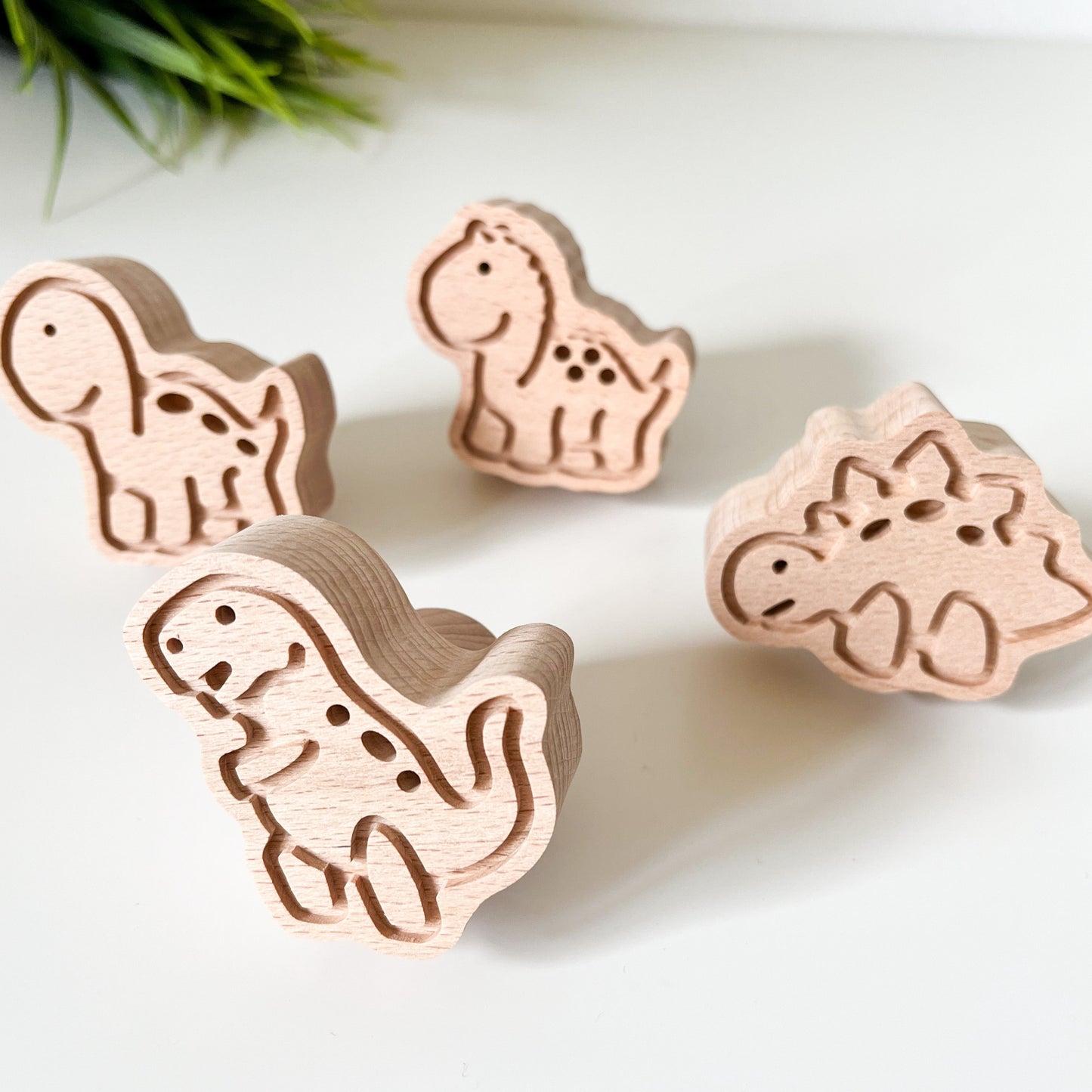 Dinosaurier Holz Knöpfe