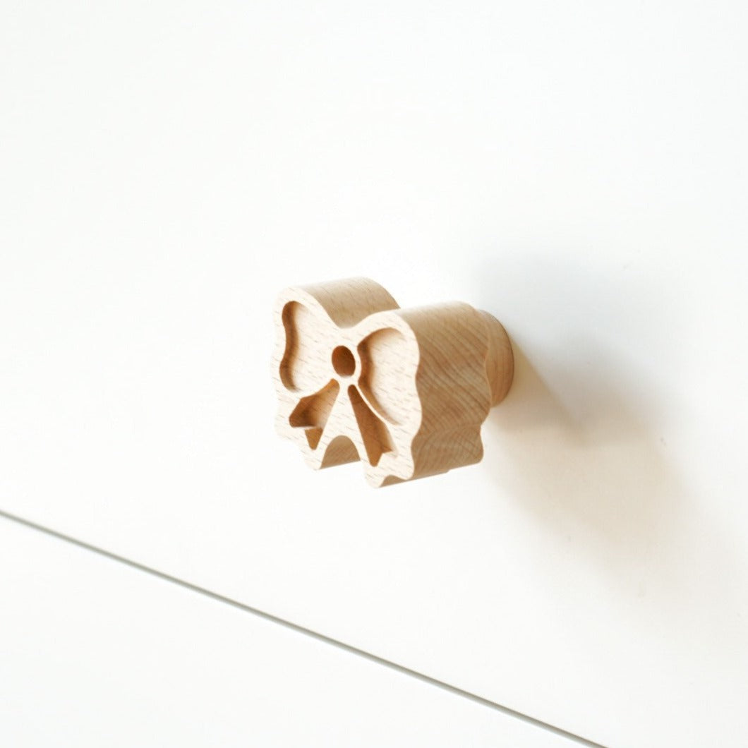 Schleife Holz Knopf für Schubladen oder Schränke
