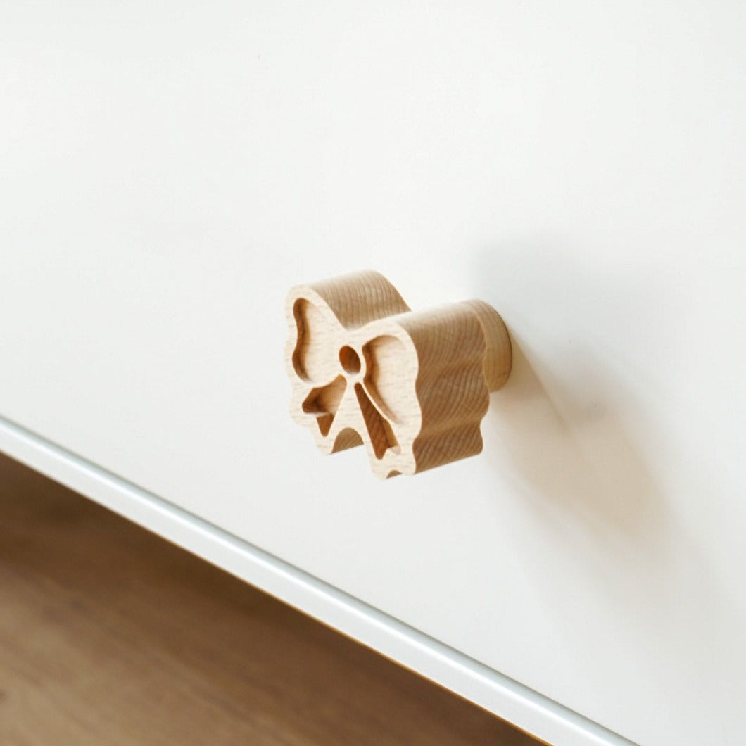 Schleife Holz Knopf für Schubladen oder Schränke