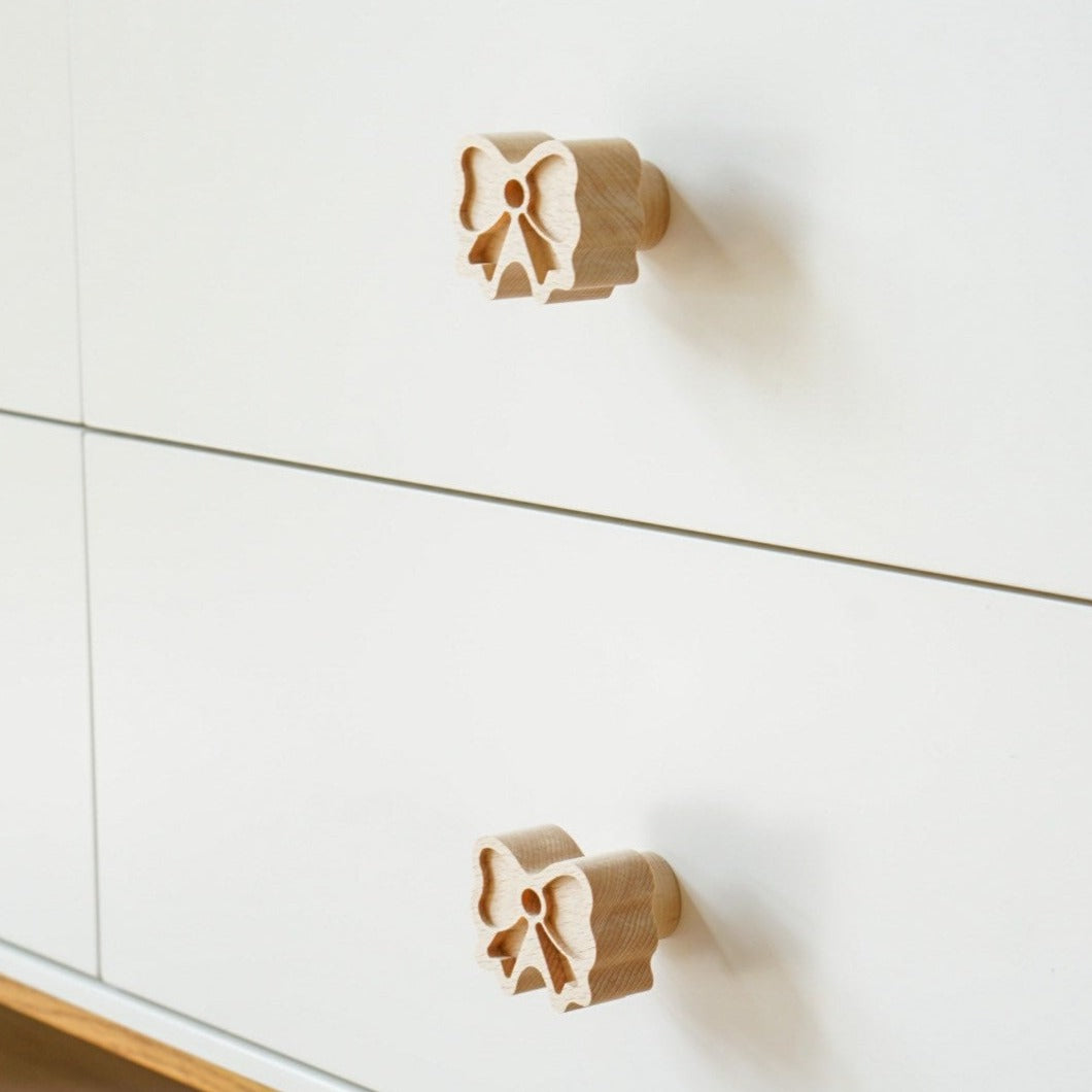Schleife Holz Knopf für Schubladen oder Schränke