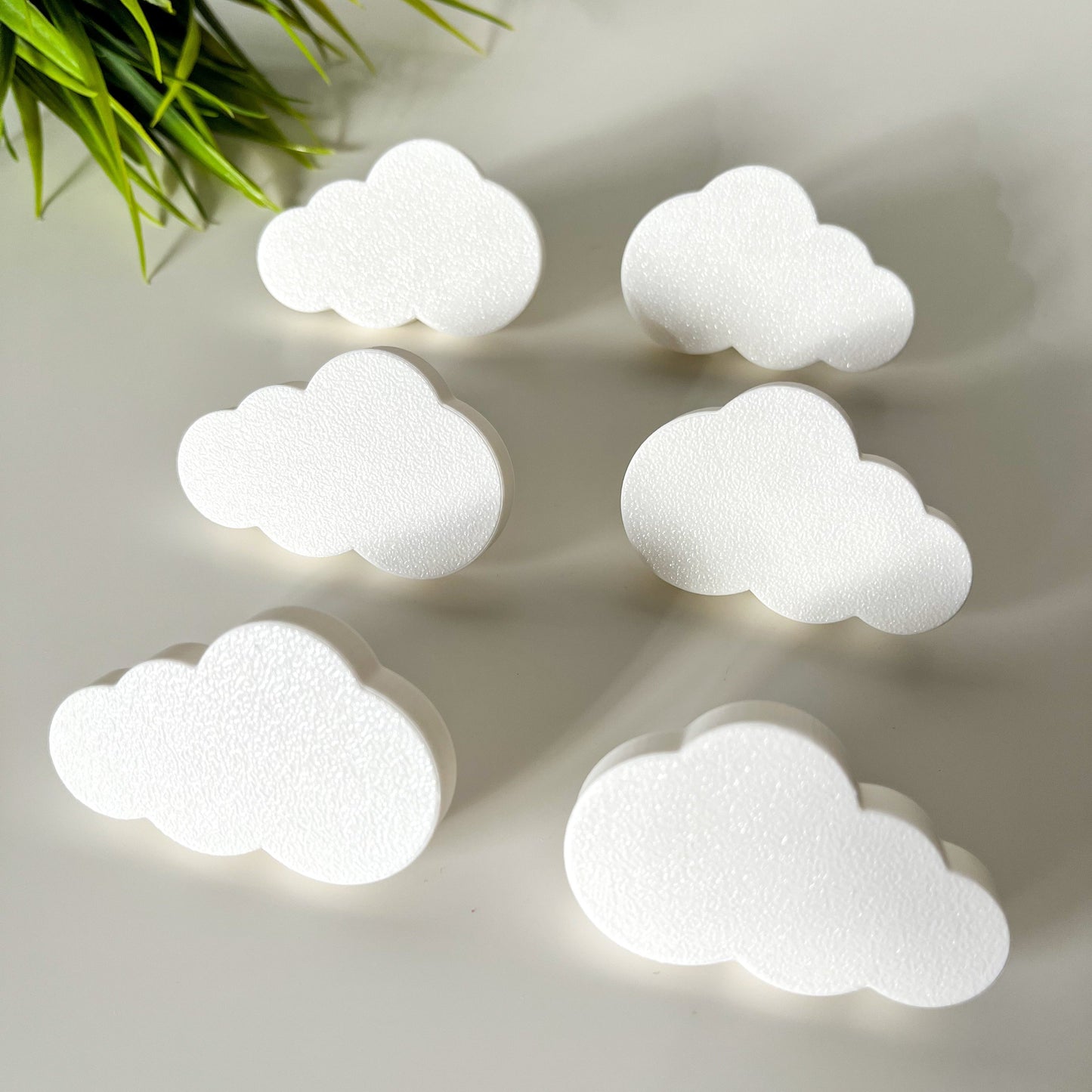 Möbelgriff Wolke in weiß als Set