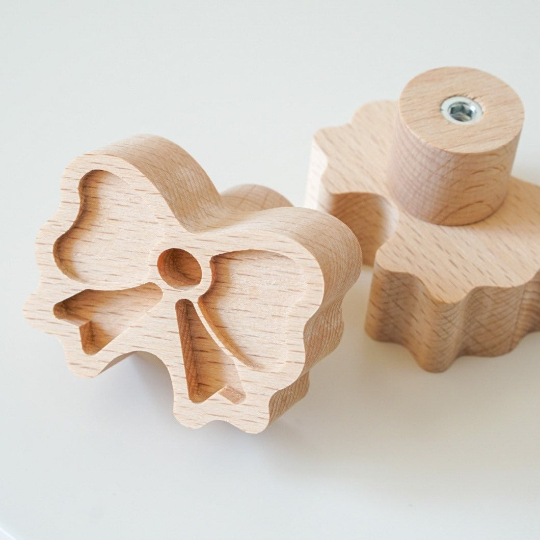 Schleife Holz Knopf für Schubladen oder Schränke